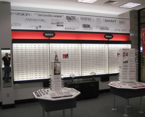 retail rollout for eyeglass store